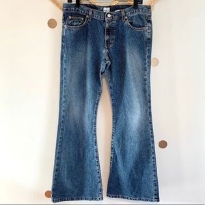 •CALVIN KLEIN• Vintage Extreme LowRise Flare Jean